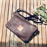 Kleine Korktasche "Mili Corco Bag" - dunkelbraun