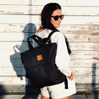 Codura Rucksack/Citytasche „Mili Urban Jungle“ – schwarz