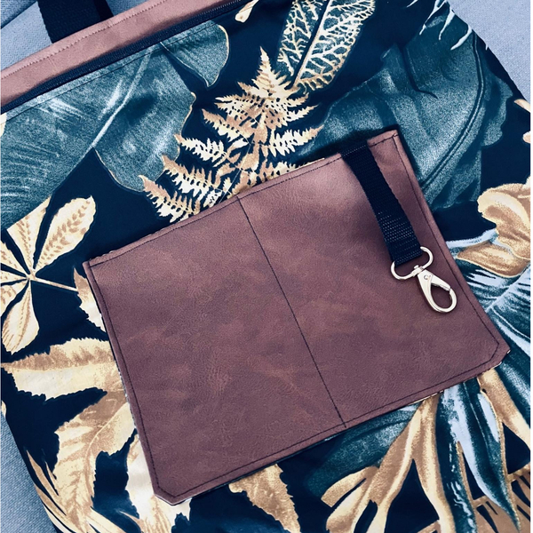 Plecak/torba miejska z nubuku "Mili Urban Jungle " - jasny brąz