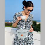 Damen Gürteltasche aus Cord "Mili Belt Bag M" - blau