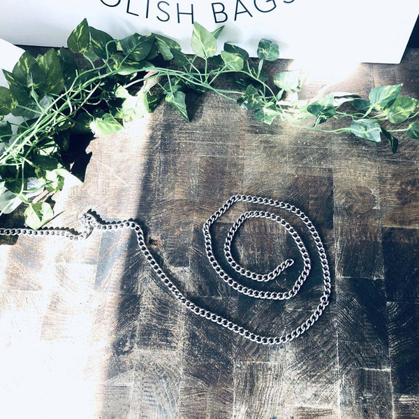 Łańcuszek do torebki - srebrny