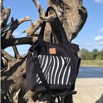 Torba shopper "Mili Chic MC6" - czarna zebra