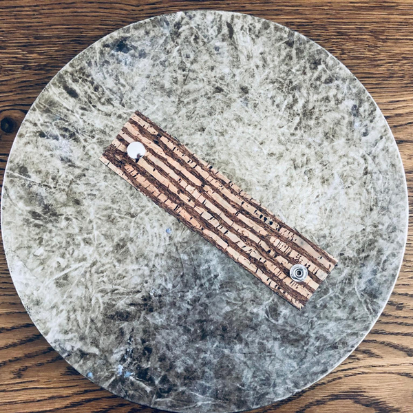 Snood mit Korkverschluss - kastanienbraun