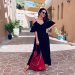 Eco suede bag "Mili Chic MC7" - red