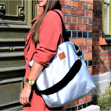 Torba shopper "Mili Duo MD2" - srebrna