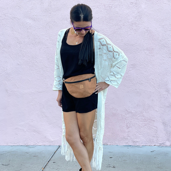 Niere "Mili Belt Bag M" - grauer Leopard