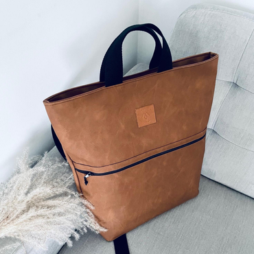 Velour City Rucksack / Tasche "Mili Urban Jungle" - marine