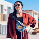 Nerka damska  "Mili Belt Bag M" - pióra