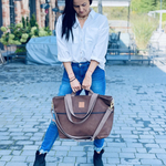 Big bag made of eco leather "Mili Weekend Bag" - black