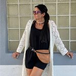 Niere "Mili Belt Bag M" - grauer Leopard