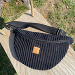 Damen Gürteltasche aus Cord "Mili Belt Bag M" - blau