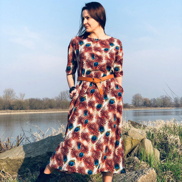 Sukienka Polly - pawie oko
