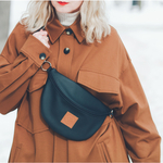 Nerka damska z eko skóry "Mili Belt Bag M" -czarna