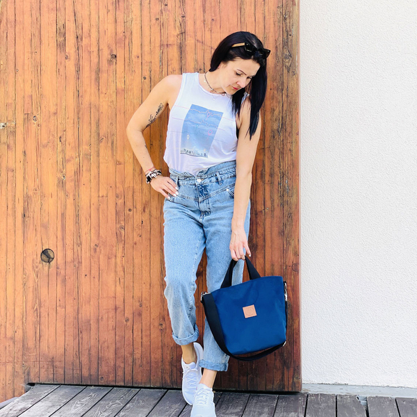 Shopper bag "Mili Basic Black" - navy blue