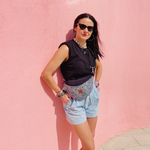 Nerka damska  "Mili Belt Bag M" - szara panterka