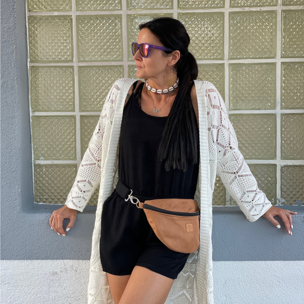 Niere "Mili Belt Bag M" - grauer Leopard