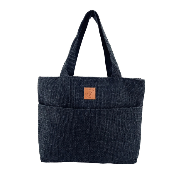 "Mili City Vibes" shopper bag - black braid