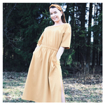 Sukienka Polly - musztardowa