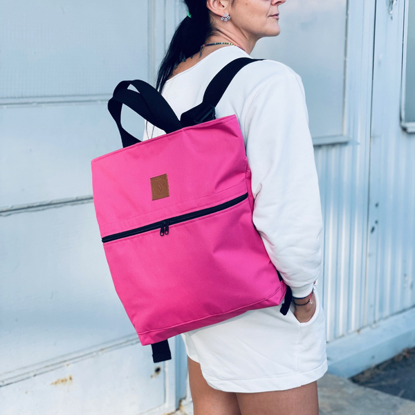 Codura city backpack / bag "Mili Urban Jungle" - pink