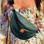 Nerka damska  "Mili Belt Bag M" - butelkowa zieleń