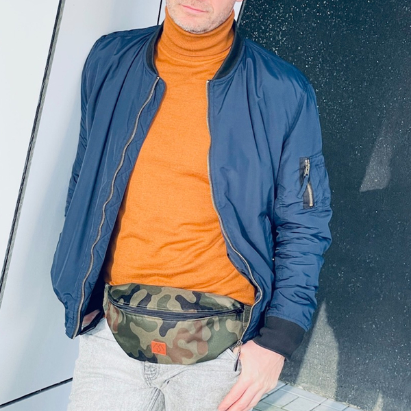 Nerka, saszetka męska z codury - moro