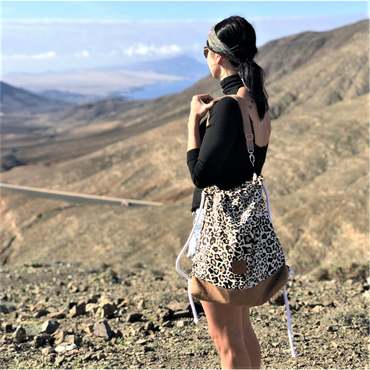 Backpack/bag  2in1 - brown/panther