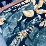 Velour City Rucksack / Tasche "Mili Urban Jungle" - marine