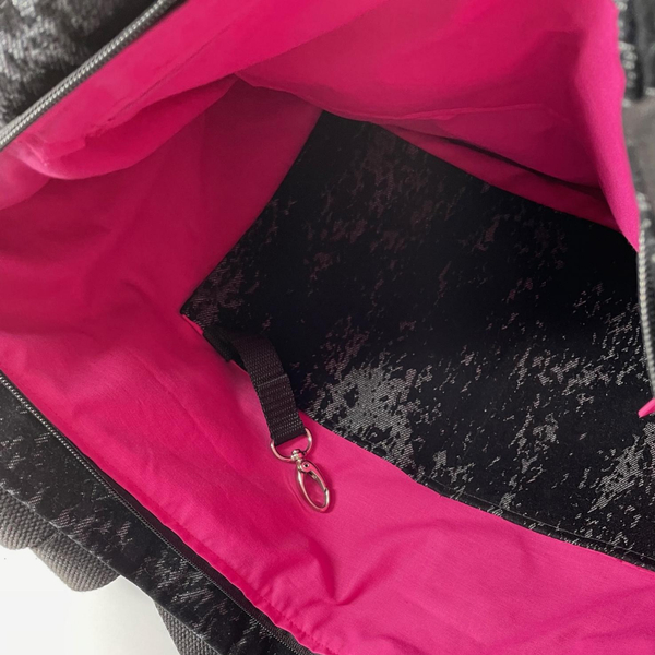 Velour City Rucksack / Tasche "Mili Urban Jungle" - rot