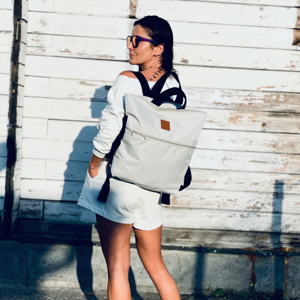 Codura city backpack / bag "Mili Urban Jungle" - light grey