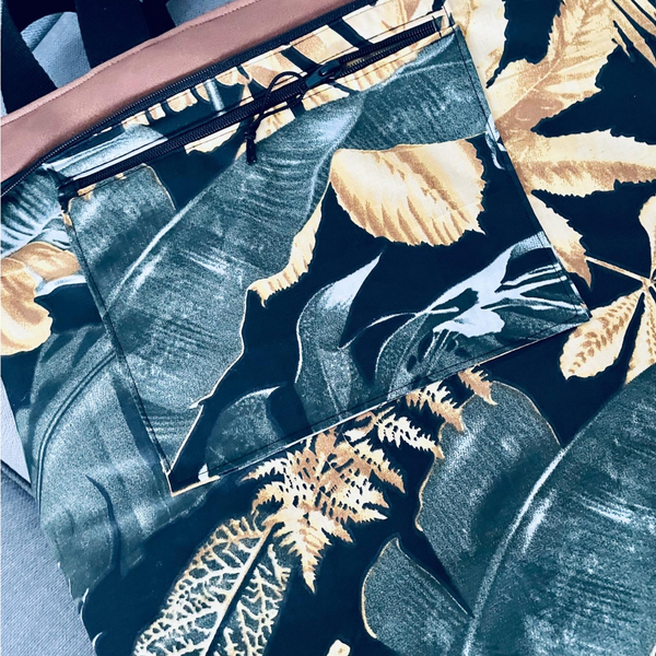 Plecak/torba miejska z nubuku "Mili Urban Jungle " - jasny brąz