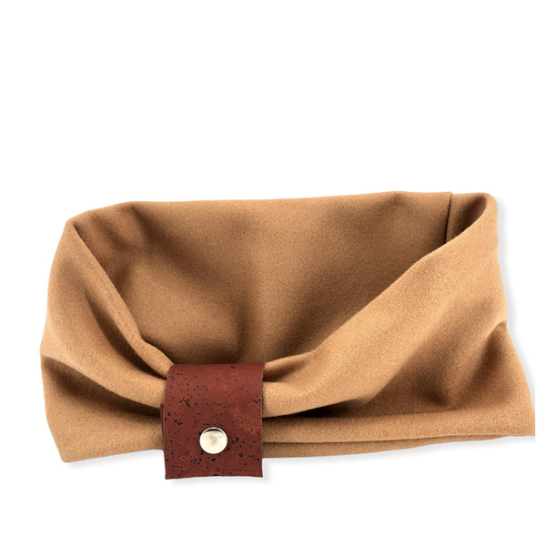 Snood mit Korkverschluss - beige