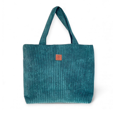 Große Cordtasche "Mili City Vibes" - marine