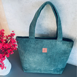 Große Cordtasche "Mili City Vibes" - marine