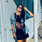 Nerka damska  "Mili Belt Bag M" - metaliczny fiolet