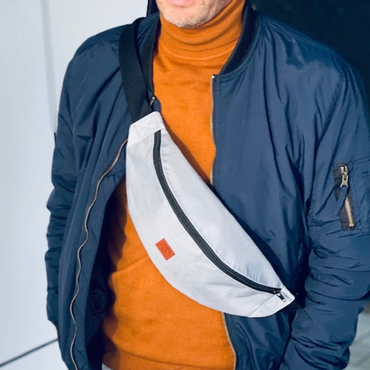 Nerka, saszetka męska z codury - szara