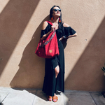 Eco suede bag "Mili Chic MC7" - red