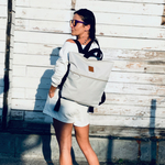 Codura Rucksack/Citytasche „Mili Urban Jungle“ – hellgrau