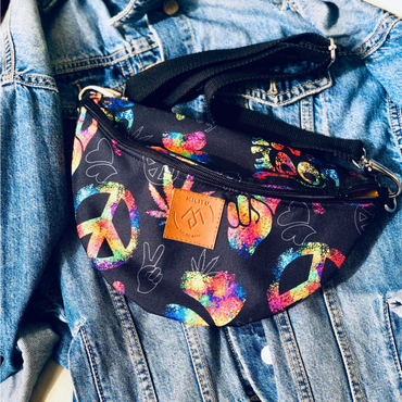 Bag, sachets Mili Belt Bag M - love peace