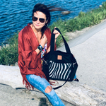 Shopper bag "Mili Chic MC6" - black zebra