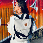 Codura city backpack / bag "Mili Urban Jungle" - light grey