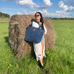 Große Cordtasche "Mili City Vibes" - marine