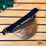 Nerka damska z eko skóry "Mili Belt Bag M" - stare złoto