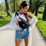 Nerka damska ze sztruksu "Mili Belt Bag M" - czarna