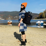 Velor city backpack / bag "Mili Urban Jungle" - black