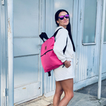 Codura city backpack / bag "Mili Urban Jungle" - pink
