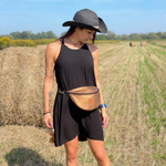 Nerka damska z eko skóry "Mili Belt Bag M" - stare złoto