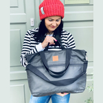 Big bag made of eco leather "Mili Weekend Bag" - black