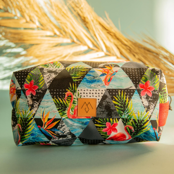 Beauty bags -  flowers/triangles