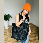 Velour City Rucksack / Tasche "Mili Urban Jungle" - rot