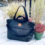 Big bag made of eco leather "Mili Weekend Bag" - black